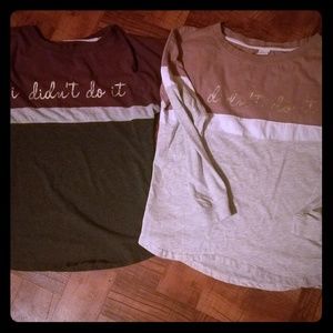 Medium "I didn't do it shirts"